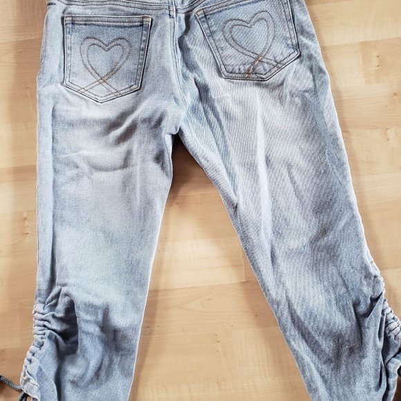 SUPER CUTE Japanese denim Capri Jeans, light wash size 61cm (24"-26") - Picture 7 of 8